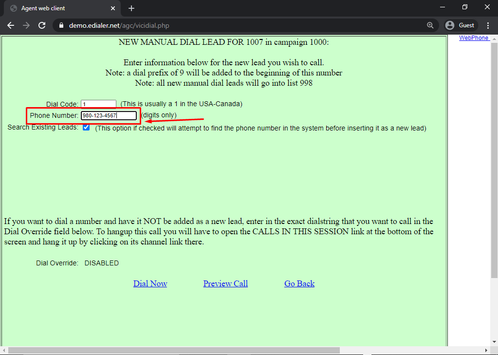 ViciDial How To Login As Agent 11
