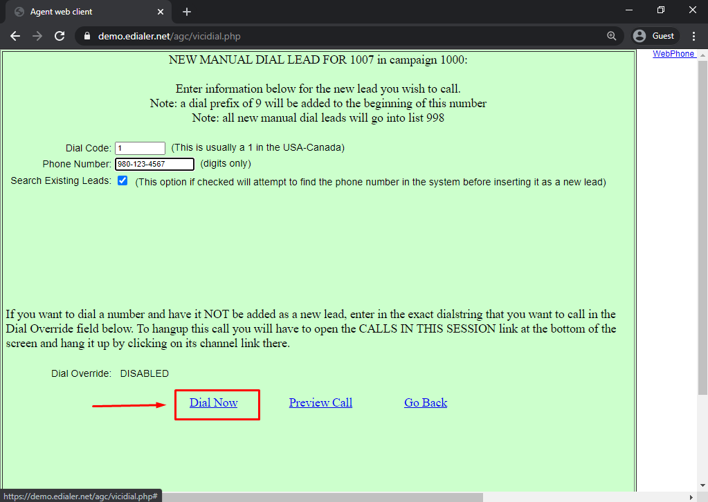ViciDial How To Login As Agent 13