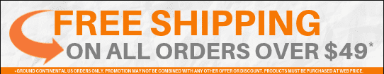 Get free shipping on orders over $49