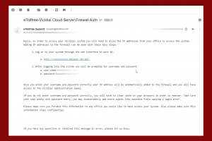 eDialer Firewall Authentication