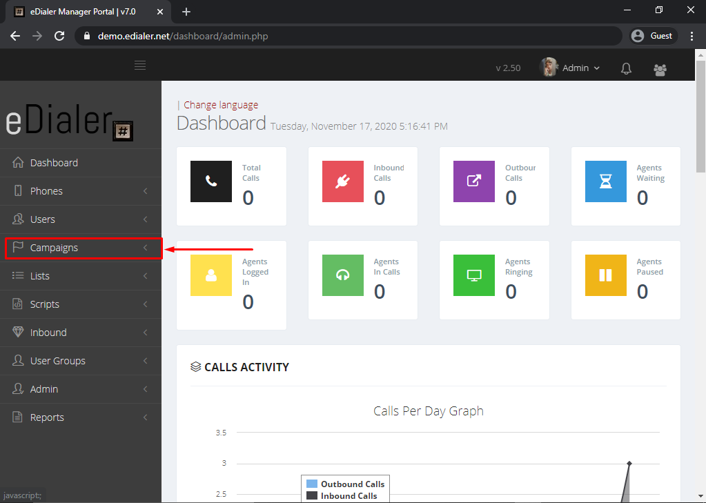 Setup Campaign using Campaign Wizard 2