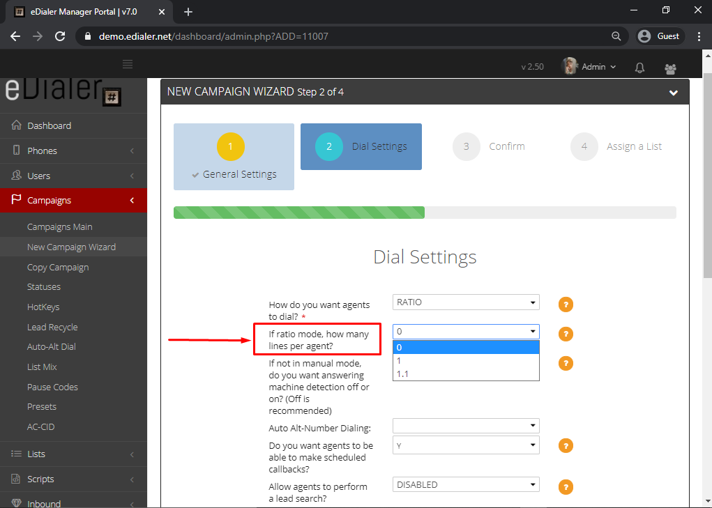 Setup Campaign using Campaign Wizard 5b