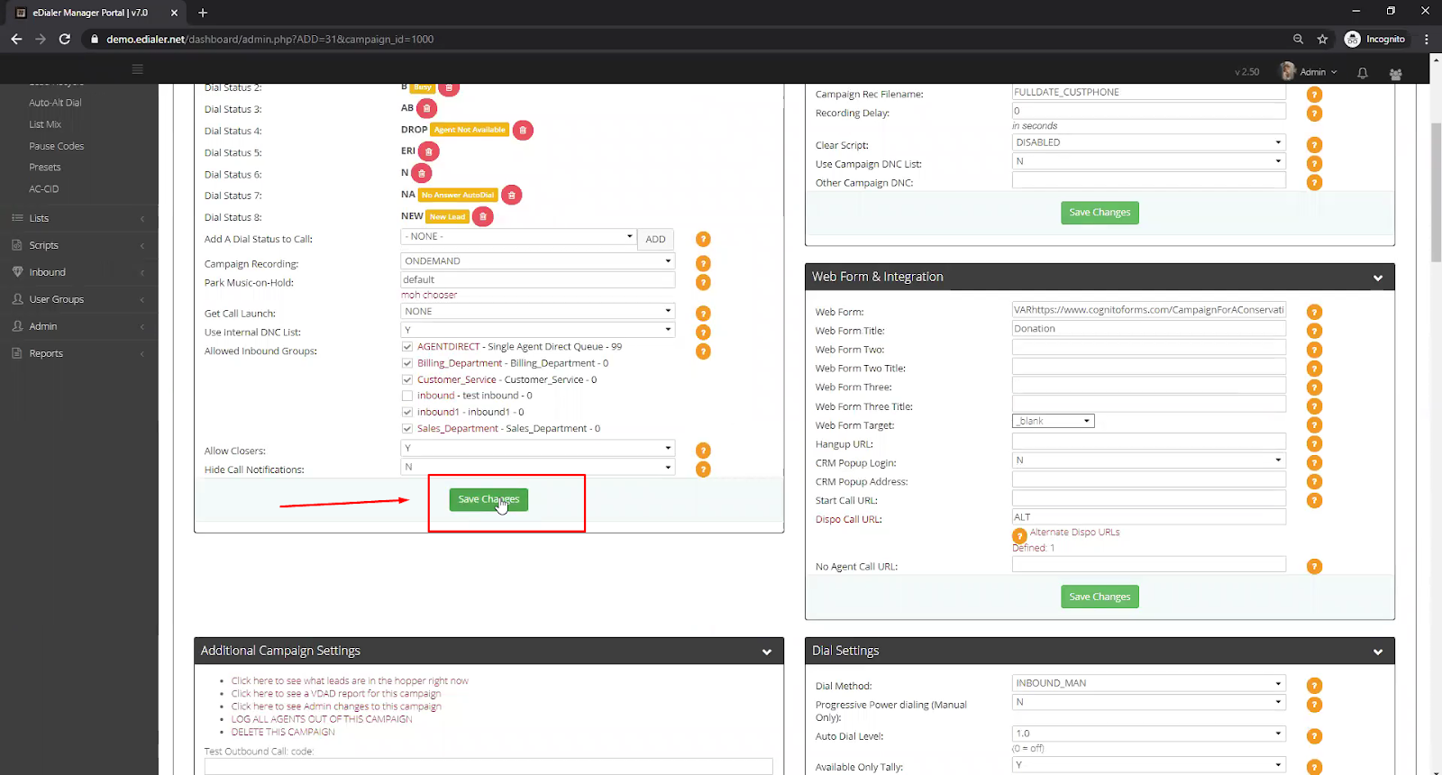Setup Custom CID e