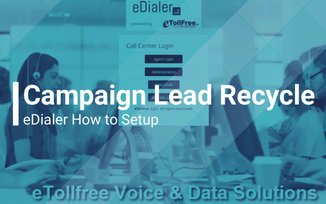 Setting up Lead Recycle