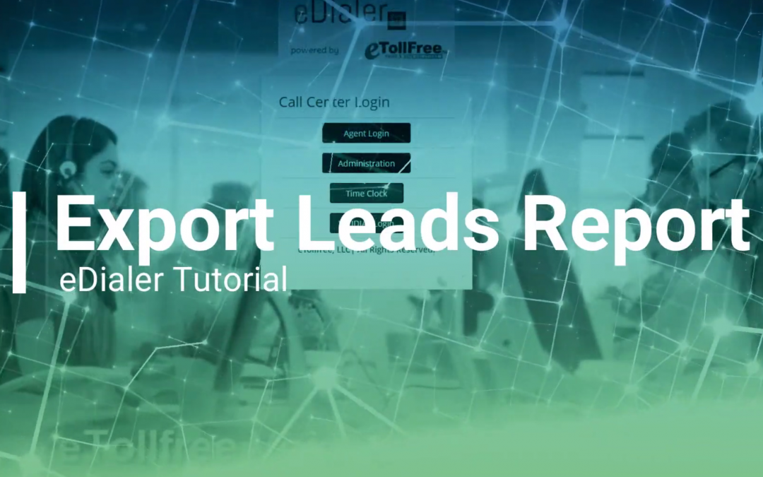 Export Leads Report