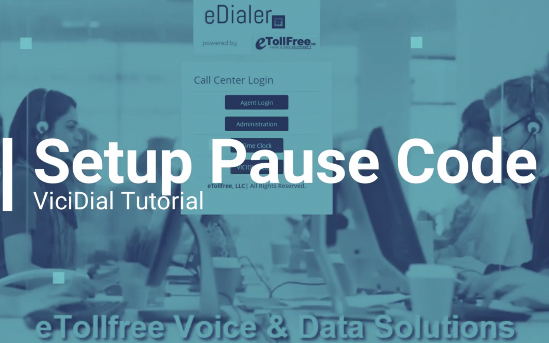 How to Setup Pause Codes