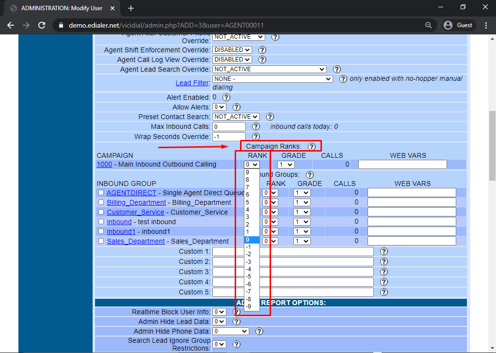 additional user setting