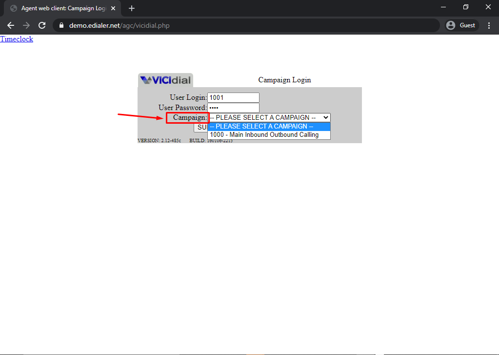 agent login with softphone