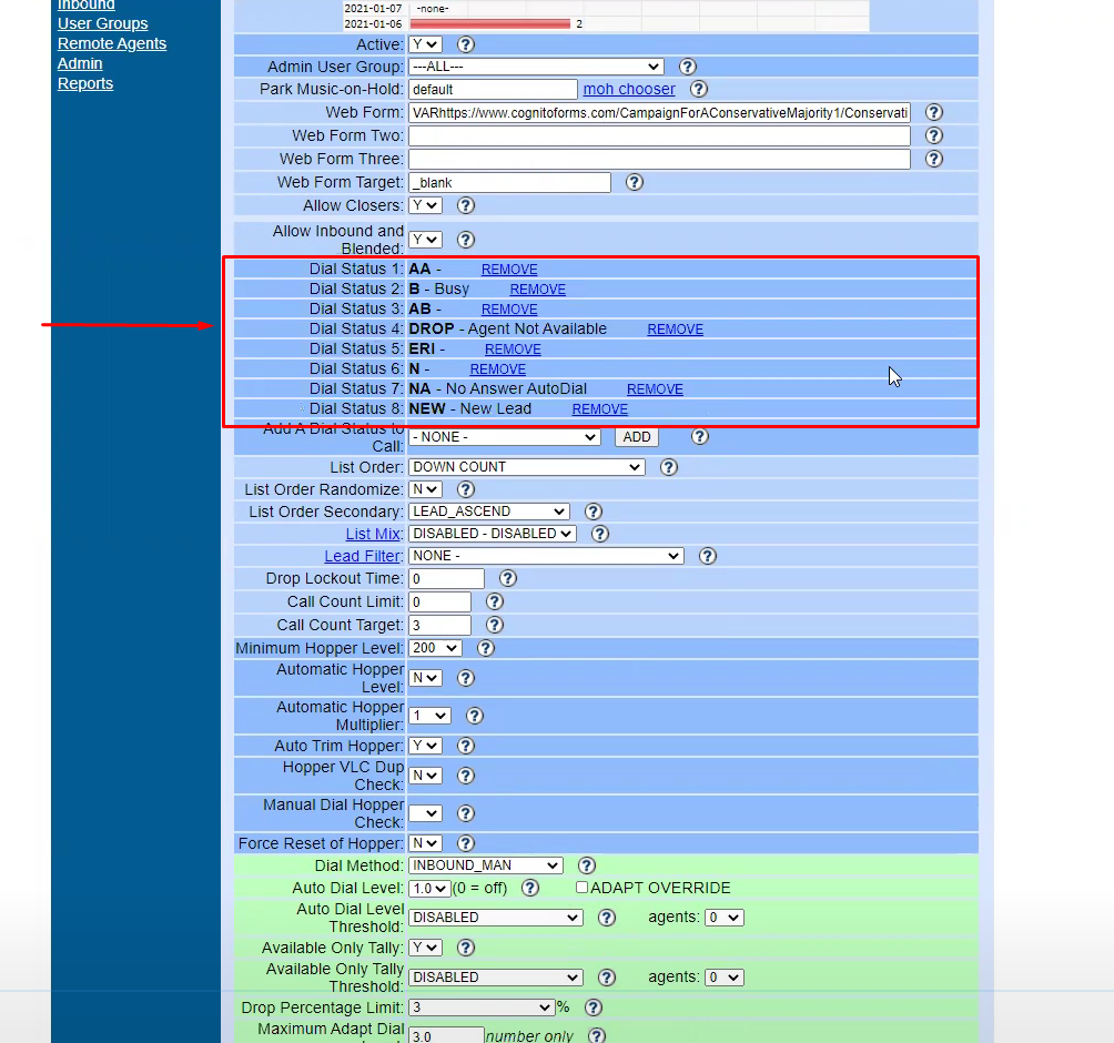 setting up lead recycle