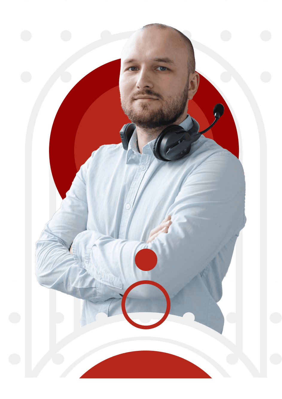 eTollFree man with headset using VoIP apps and services