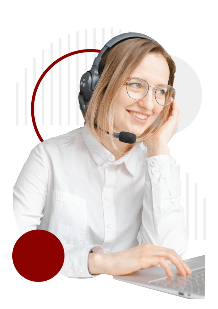 eTollFree HIPAA woman helping client on VoIP headset