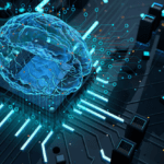 "Close-up of a smartphone screen showing an AI-powered home project management app with task scheduling, resource allocation, and live updates."