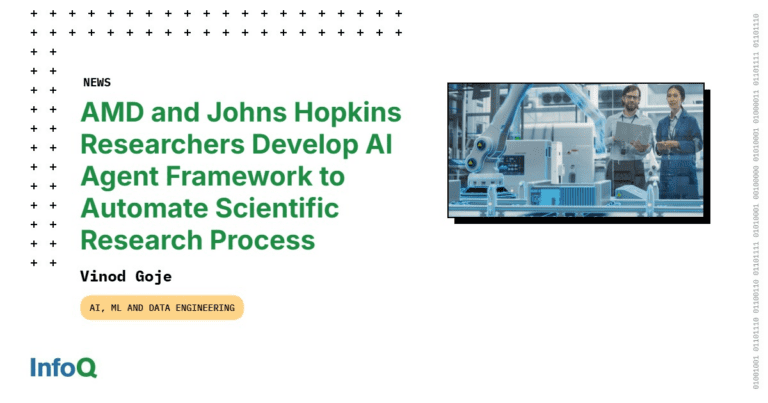 Alt Text: "A researcher using AMD Johns Hopkins AI research tools on a computer, symbolizing automated scientific processes and efficiency."