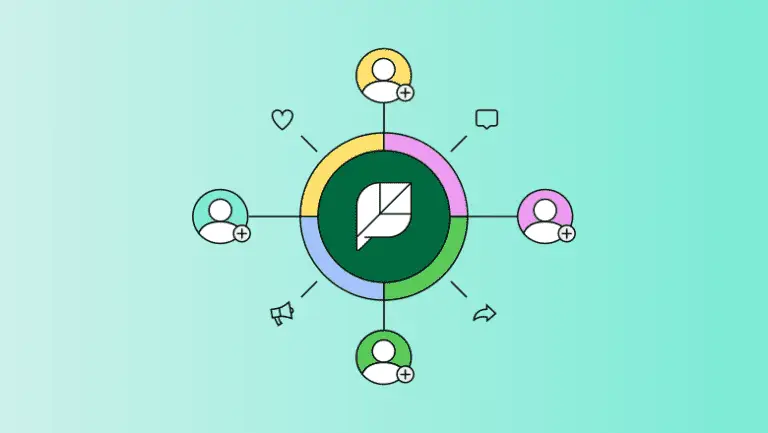 Alt Text: "Sprout employees sharing company updates on social media, demonstrating how to boost brand employee advocacy effectively."