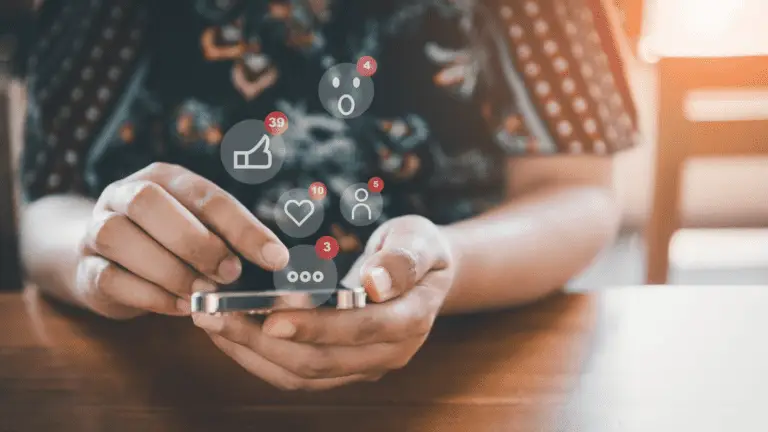 **Alt Text:** A smartphone screen displays a social media feed with app icons like YouTube, Facebook, and TikTok, highlighting popular social media in Southeast Asia.