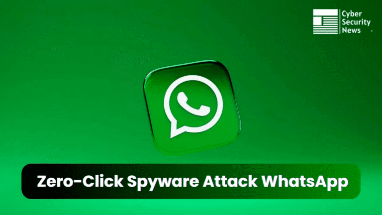 "Phone screen with suspicious chat window suggesting cybersecurity threats; blurred office background hints at sneaky Israeli spyware hacks WhatsApp."