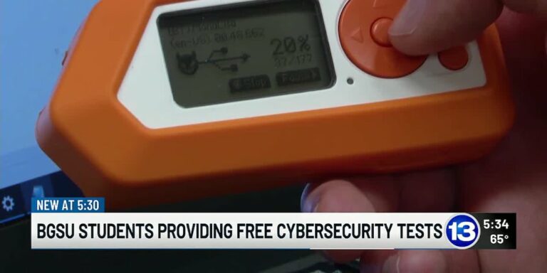 BGSU students providing free cybersecurity tests for small businesses to identify digital vulnerabilities and strengthen system security.