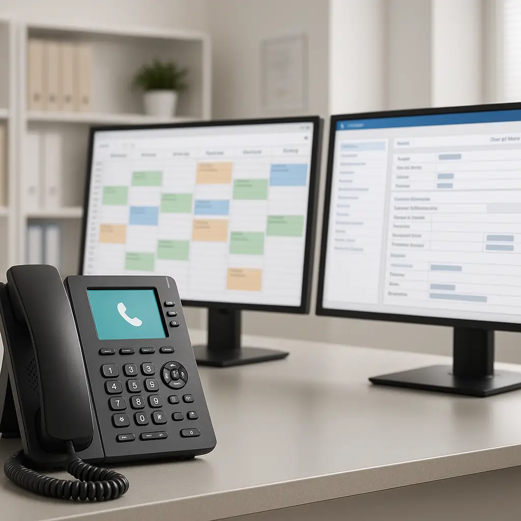 HIPAA-compliant phone system for medical offices with VoIP and cloud capabilities.