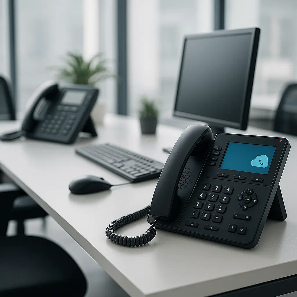 Modern telephone systems for business including VoIP, cloud, and PBX solutions.
