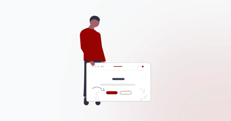 Designer building a small business website